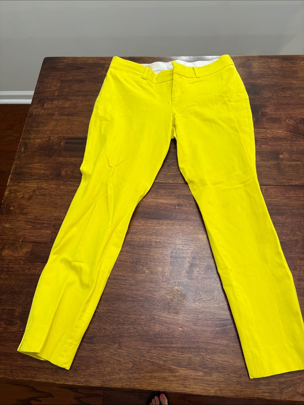 Banana Republic Women's Bright Yellow Ankle Pants